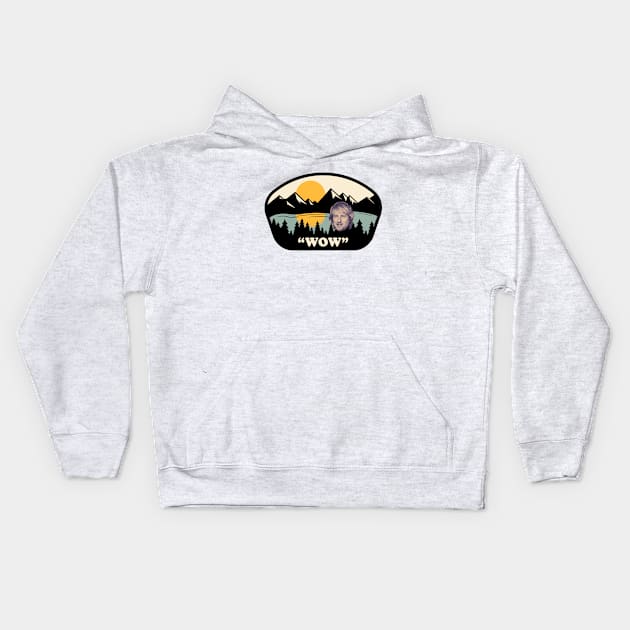 "Wow" - Owen Wilson Kids Hoodie by BodinStreet